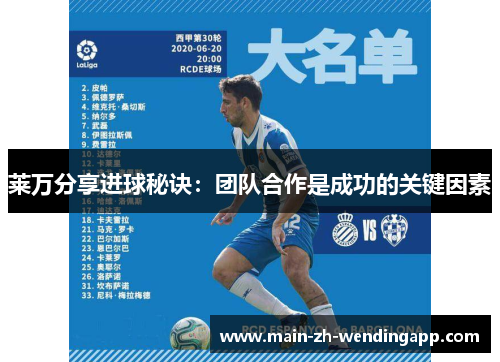 莱万分享进球秘诀:团队合作是成功的关键因素 莱万分享进球秘诀:团队合作是成功的关键因素